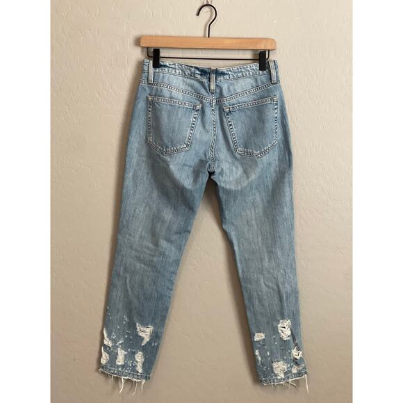 Flying Monkey Platinum Cropped Distressed Denim - 25 - Picture 3 of 5